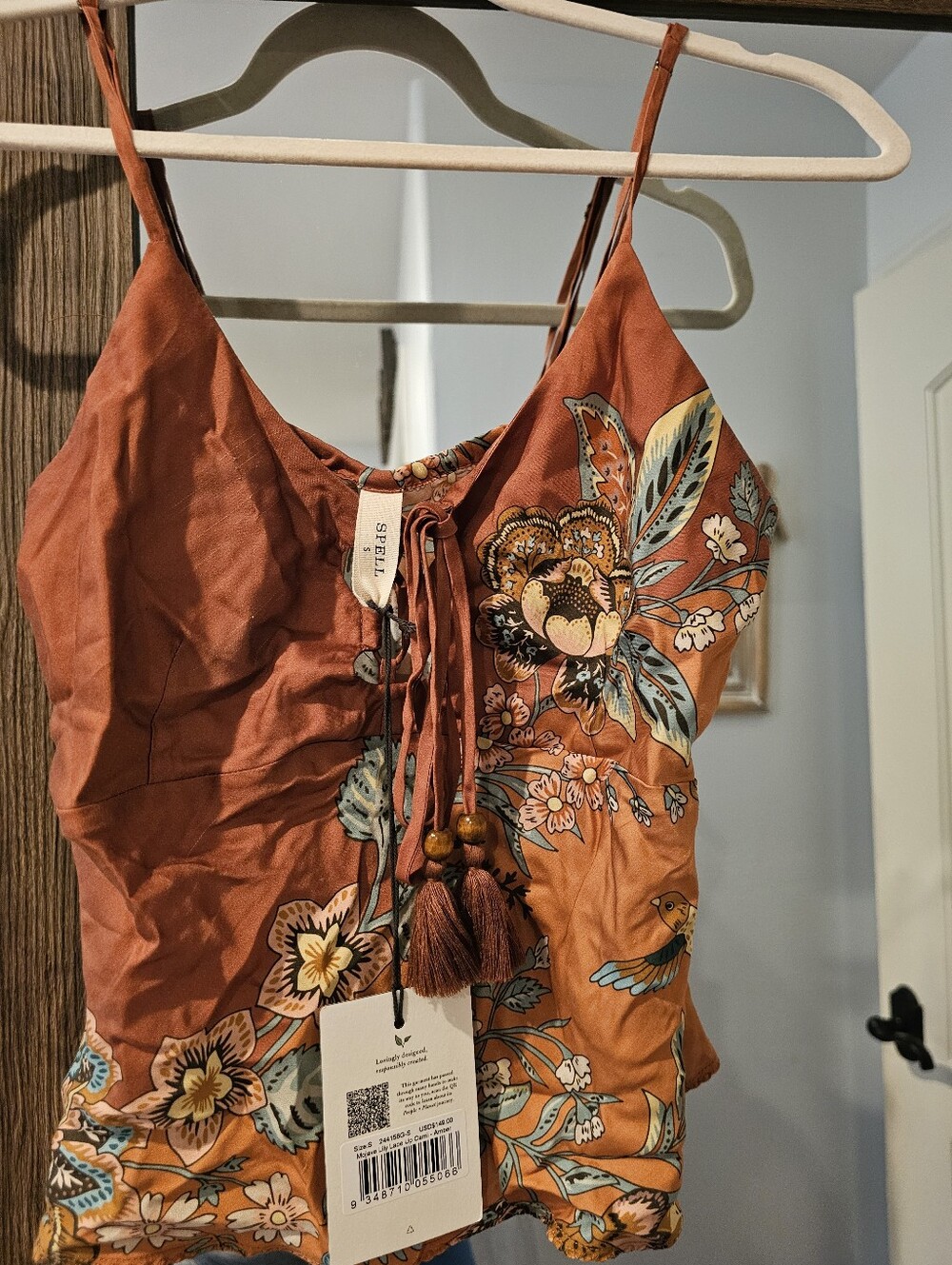 Spell - Mojave Lily Bias Skirt (Amber) And SPELL - Mojave Lily Lace Up Cami - Picture 6 of 13